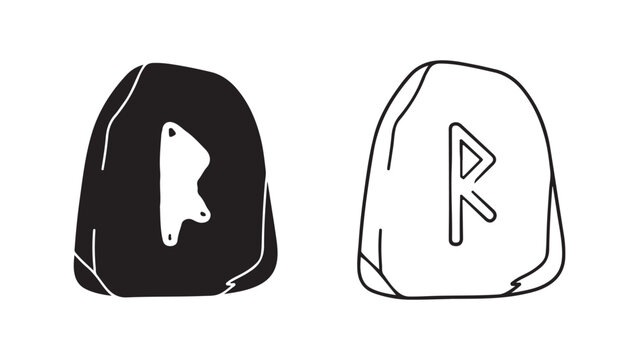 Rune stones with ancient symbols