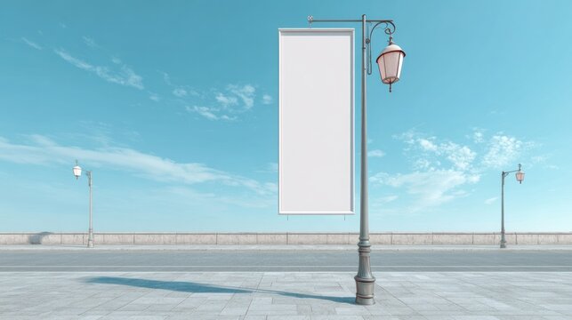 Empty billboard on city street (1)