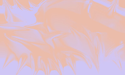 Dreamy pastel abstract with orange ripple on purple background