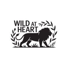  Wild at Heart Lion Silhouette