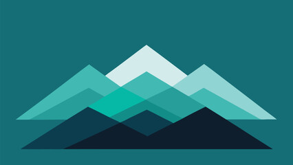 Abstract geometric mountain range landscape design vector illustration scalable eps format
