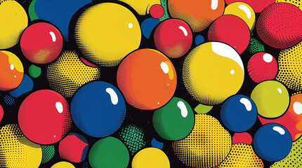 Vibrant popart style featurin
