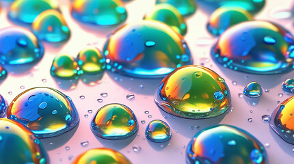 A translucent raindrops