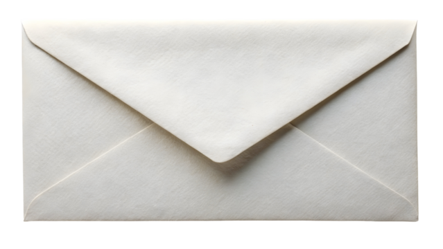 envelope on white background