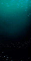 Deep sea blue illustration background realism. Dark deep and scary ocean banner.	