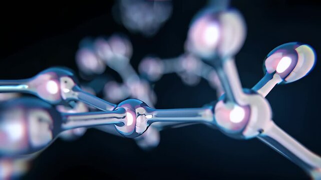 molecular networks gently vibrating