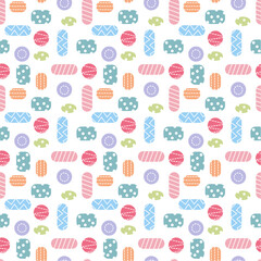 	
Seamless vector pattern with hand drawn children's theme Trendy baby texture for wrapping clothes, wallpaper, textile fabric, scrapbooking, vinyl stickers, screen printing, printable decoration