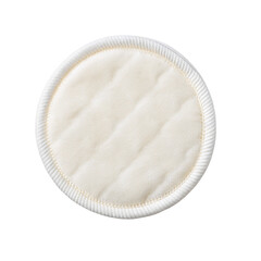 Round cotton makeup remover pad for eco-friendly and sustainable beauty skincare solutions