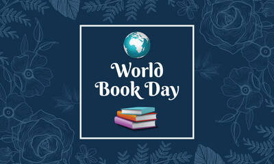 World Book Day with Books and Reading Concept