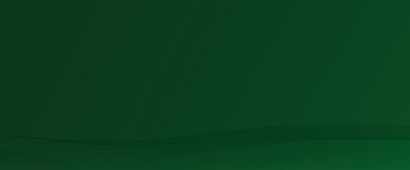 Minimalist dark green abstract background with smooth wave shapes and gradient effect, ideal for modern design.