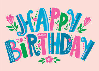 happy birthday font