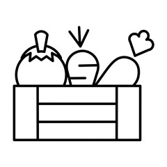 Vegetables icon design 