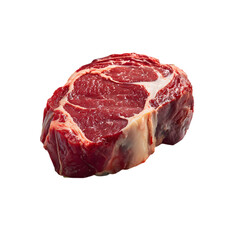 Exquisite raw ribeye steak with rich marbling ready for a culinary feast at your barbecue party