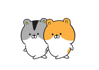 歩くゆる可愛いハムスター