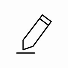 pencil edit write tool icon vector sign
