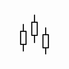 candlestick trading chart analysis icon vector sign
