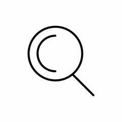 magnifying glass search tool icon vector sign
