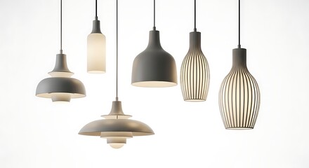 Modern pendant lights display
