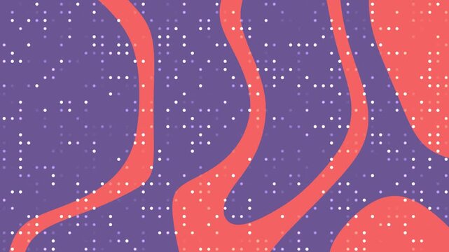abstract dotted pattern background digitally designed with purple and coral flowing waves suitable for modern websites and creative graphic projects