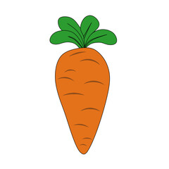 carrot icon scribble symbol drawn. colored cartoon line drawing clipart symbol. Vector illustration