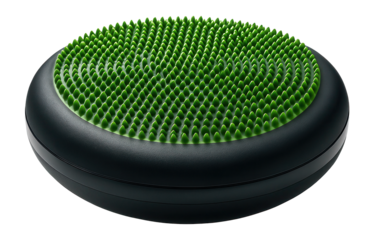 Inflatable balance cushion with textured spikes for office use