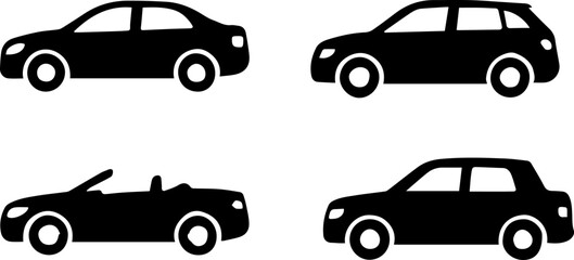 clipart silhouettes car design for templates.