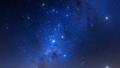 Naklejka premium Starry night sky filled with constellations