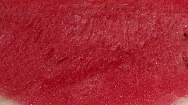 light moving on texture red watermelon close up