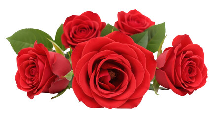 Isolated Red Roses