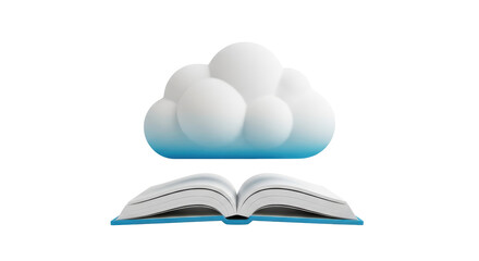 Isolated Cloud and Book