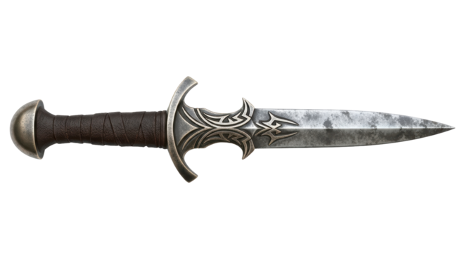 Isolated Ornate dagger
