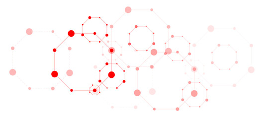 Abstract futuristic technology background. Technology background with crossed lines and dots. abstract blue background red heart with drops