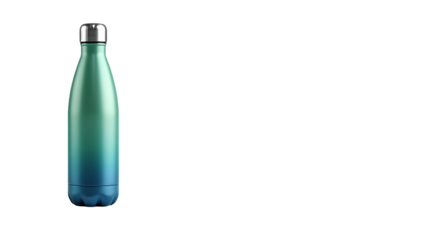 Bpa free eco water bottle refreshing hydration sustainable lifestyle beverage container on black