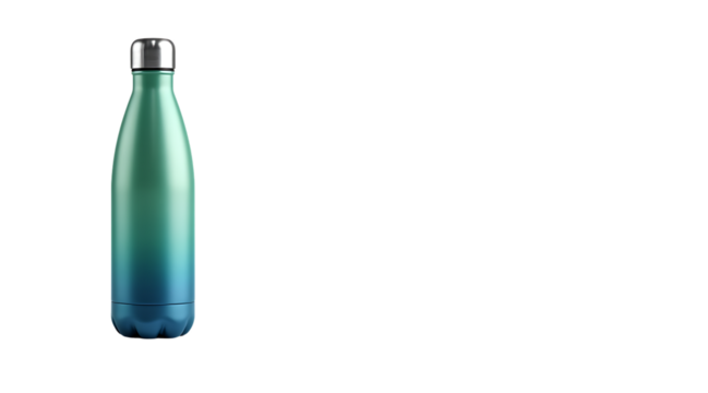 Bpa free eco water bottle refreshing hydration sustainable lifestyle beverage container on black