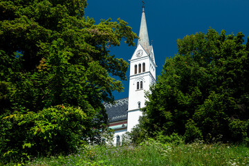 Parish church of Saint Martin in Bled, Slovenia.