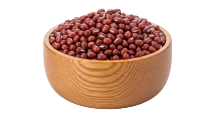 Isolated Bowl of Adzuki Beans
