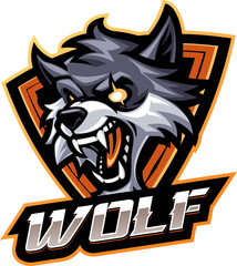 Wolf head mascot
