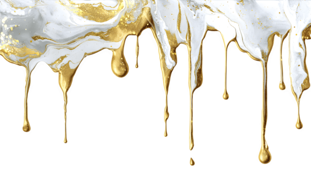 Abstract marble paint stains with colorful drips and sparkling textures on a smooth background
