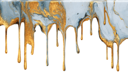 Abstract marble paint stains with colorful drips and sparkling textures on a smooth background
