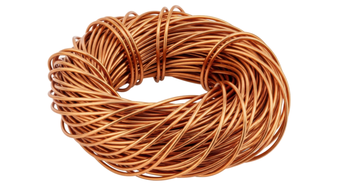 Isolated Copper Wire Coil