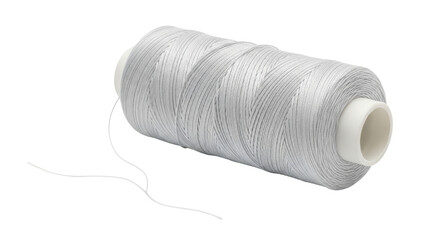 Isolated spool of silver thread