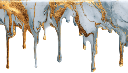 Abstract marble paint stains with colorful drips and sparkling textures on a smooth background
