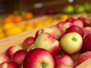 apples in a market