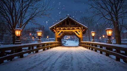 Fototapeta premium bridge at night