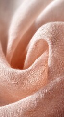 Close-up of a delicate, soft pink flower petal with gentle curves and fine textures