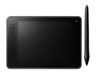 Graphic tablet with a textured drawing area and a battery-free stylus for uninterrupted creativity
