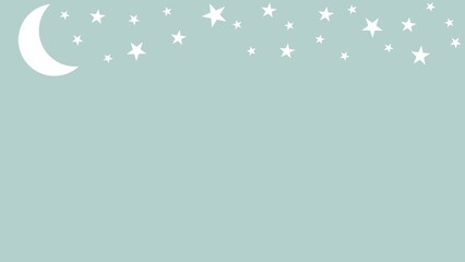 Simple and cute star frame background