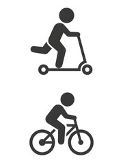 Fototapeta premium man on bike