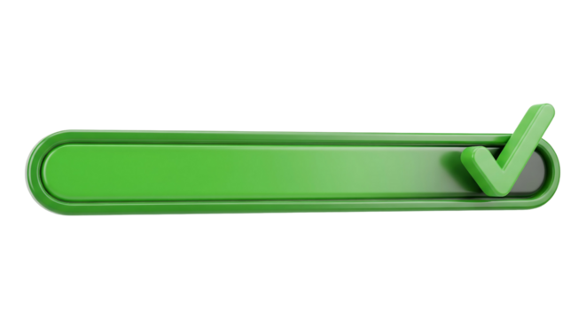 Progress bar illustration vector style showing ninety percent complete, transparan background