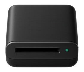 Minimalist card reader with a single SD card slot and a sleek, matte finish